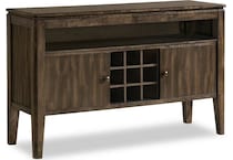 kai brushed mango wood finish sideboard server   