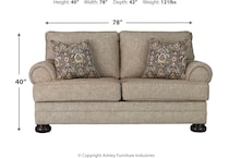 kananwood oatmeal loveseat   