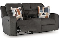 kanlow dusk reclining console loveseat   