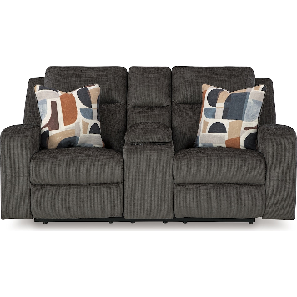 kanlow dusk reclining console loveseat   