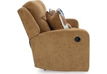 kanlow honey reclining console loveseat   