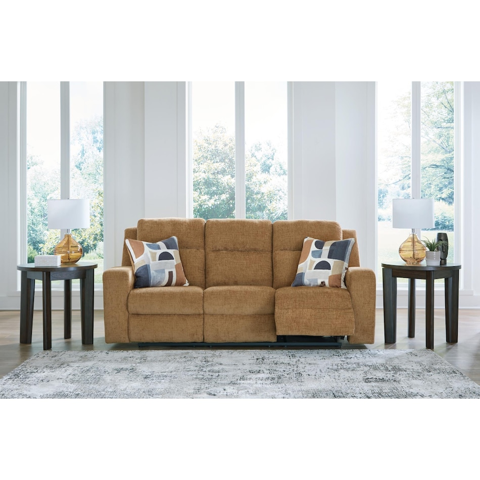 kanlow honey reclining sofa   