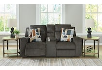 kanlow reclining console loveseat   