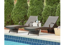 kantana brown lounge chaise   