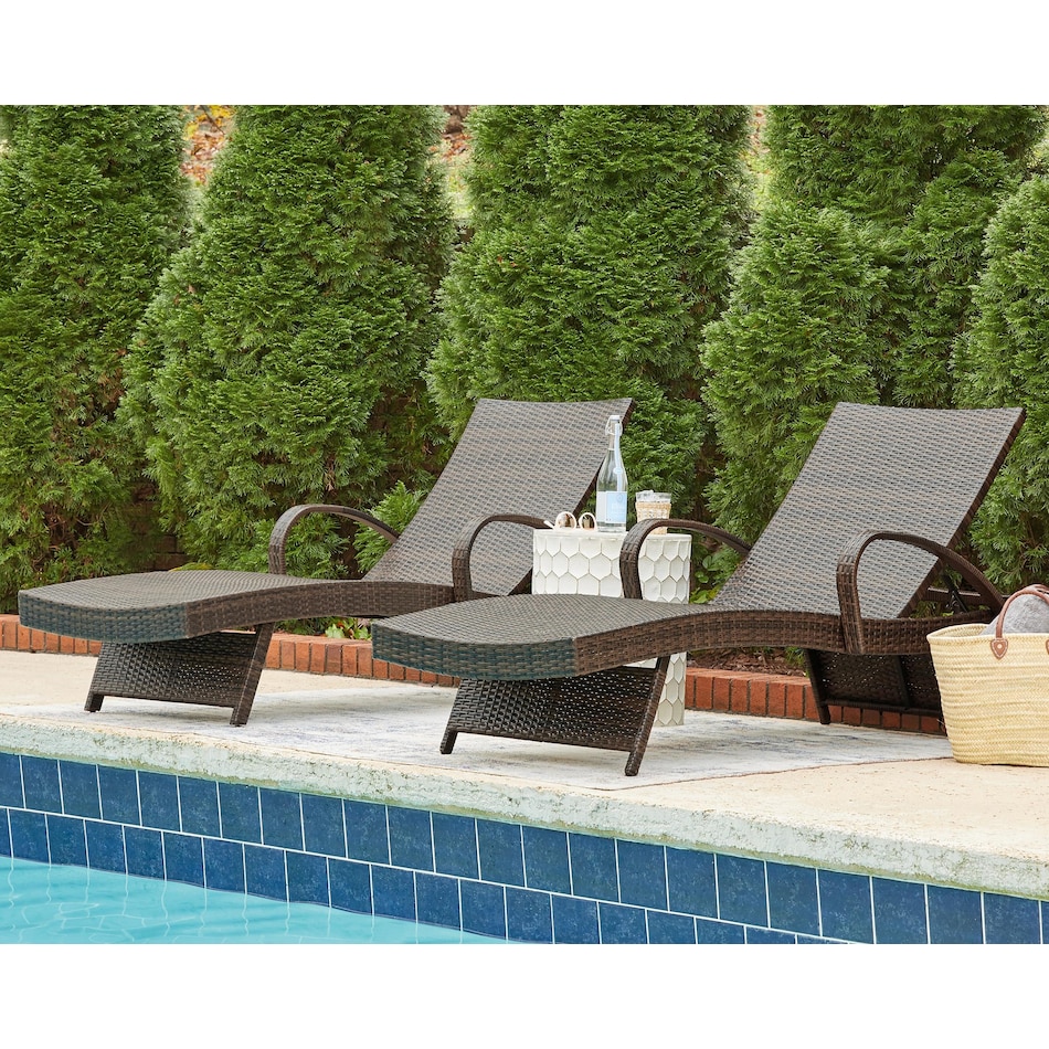 kantana brown lounge chaise   