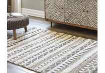 karalee ivory brown rug meduim   