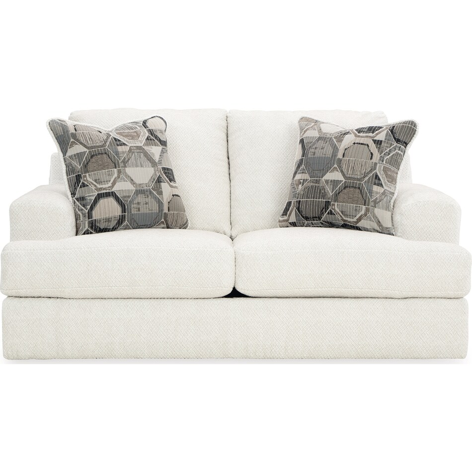 karinne linen loveseat   