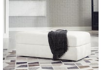 karinne linen ottoman   