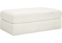 karinne linen ottoman   