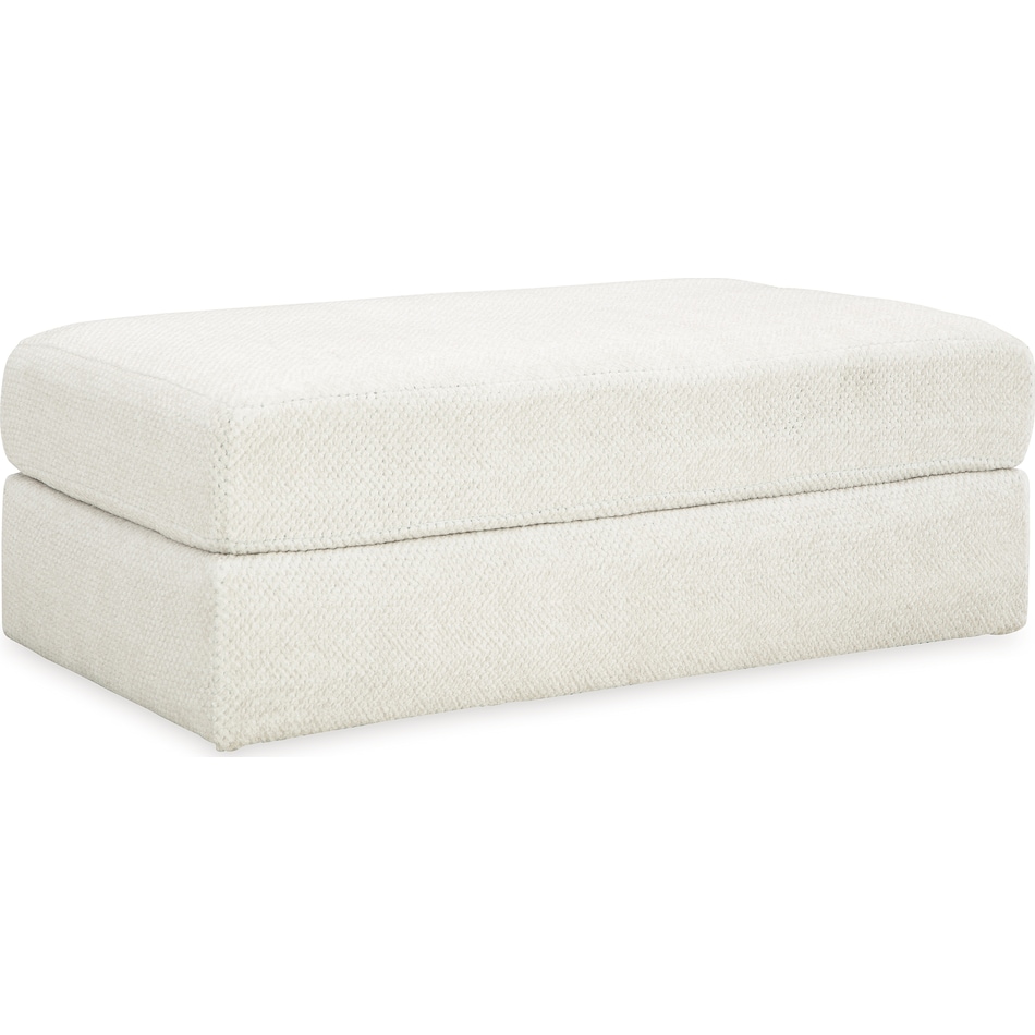 karinne linen ottoman   