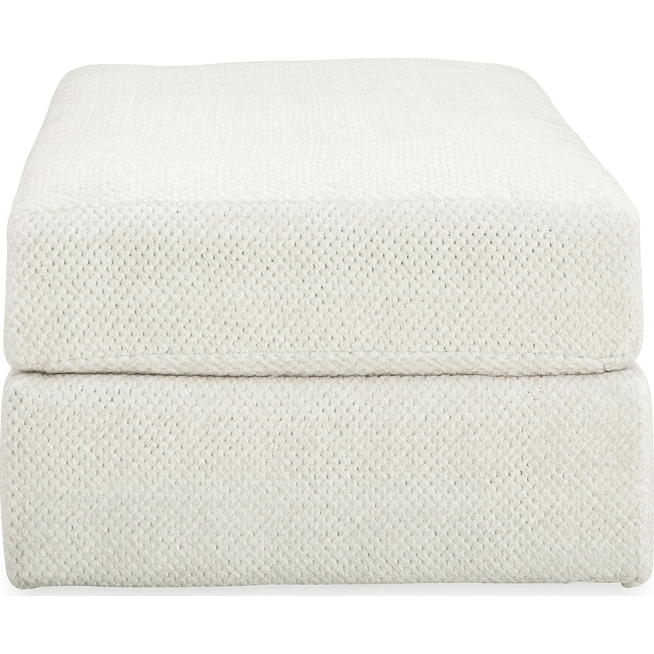 karinne linen ottoman   