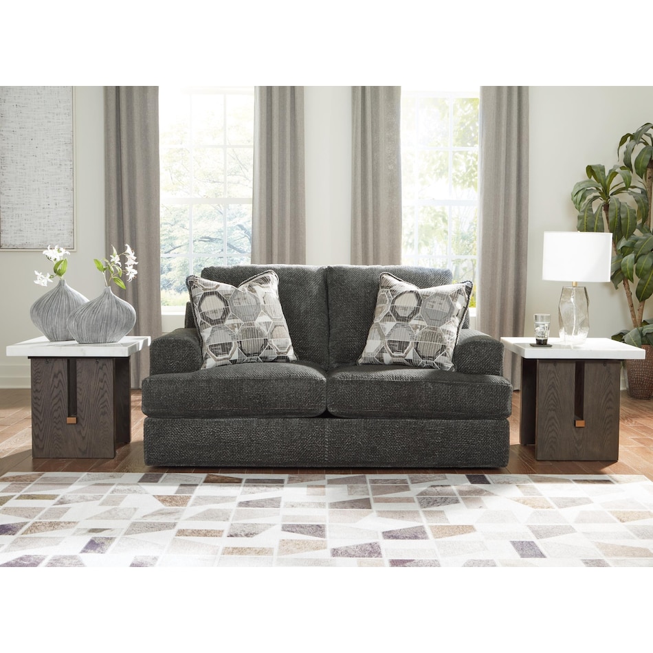 karinne smoke loveseat   