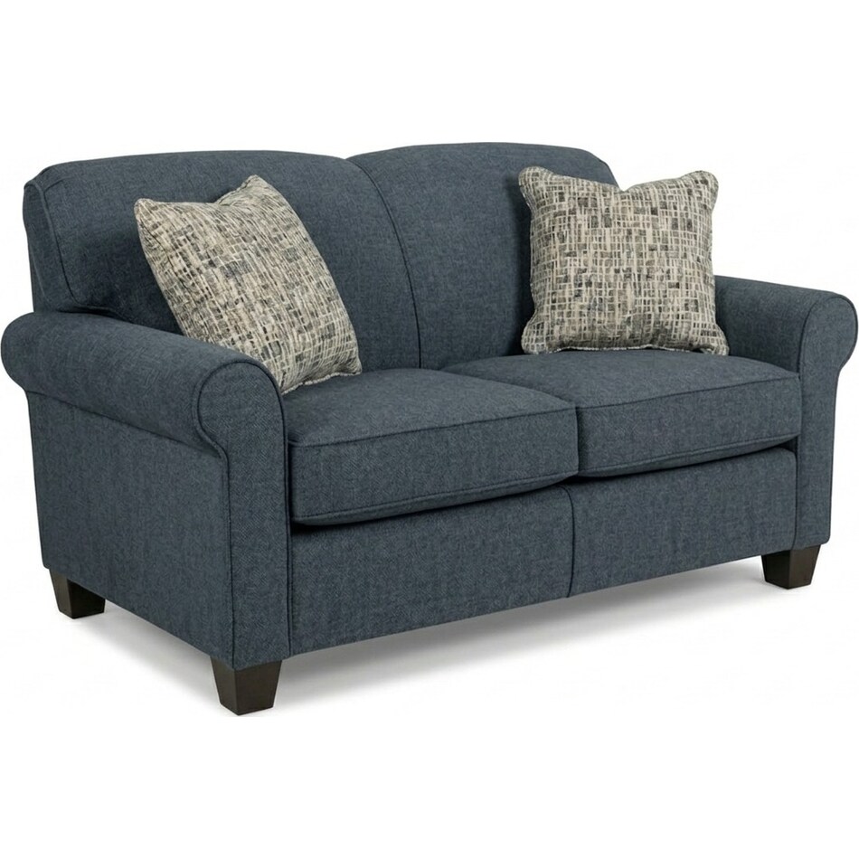 karsen remi slate loveseat   