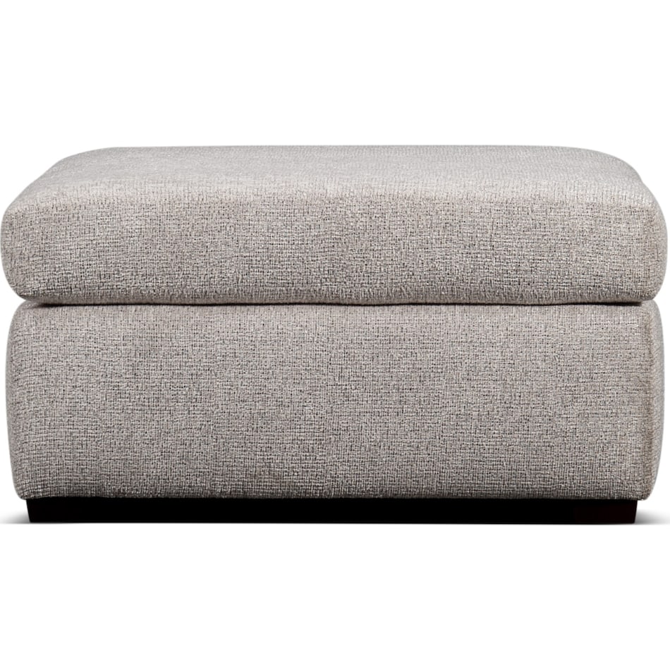 kate light grey ottoman   