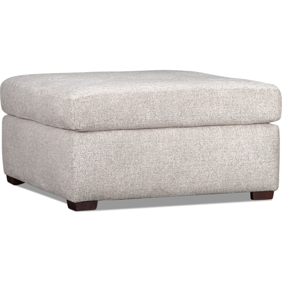 kate light grey ottoman   