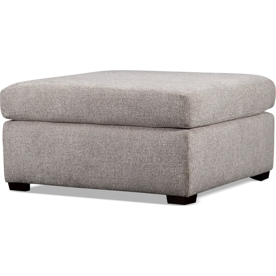 kate light grey ottoman   