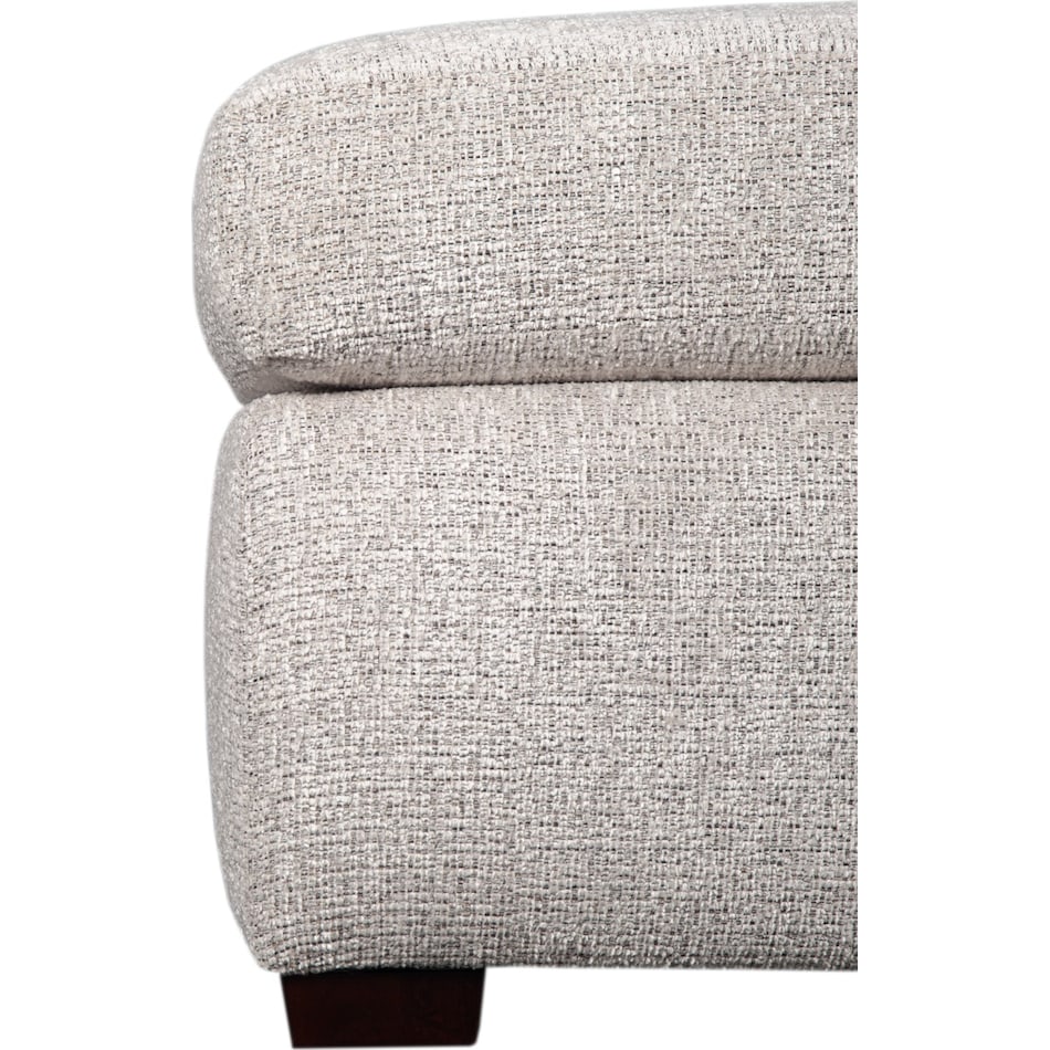 kate light grey ottoman   