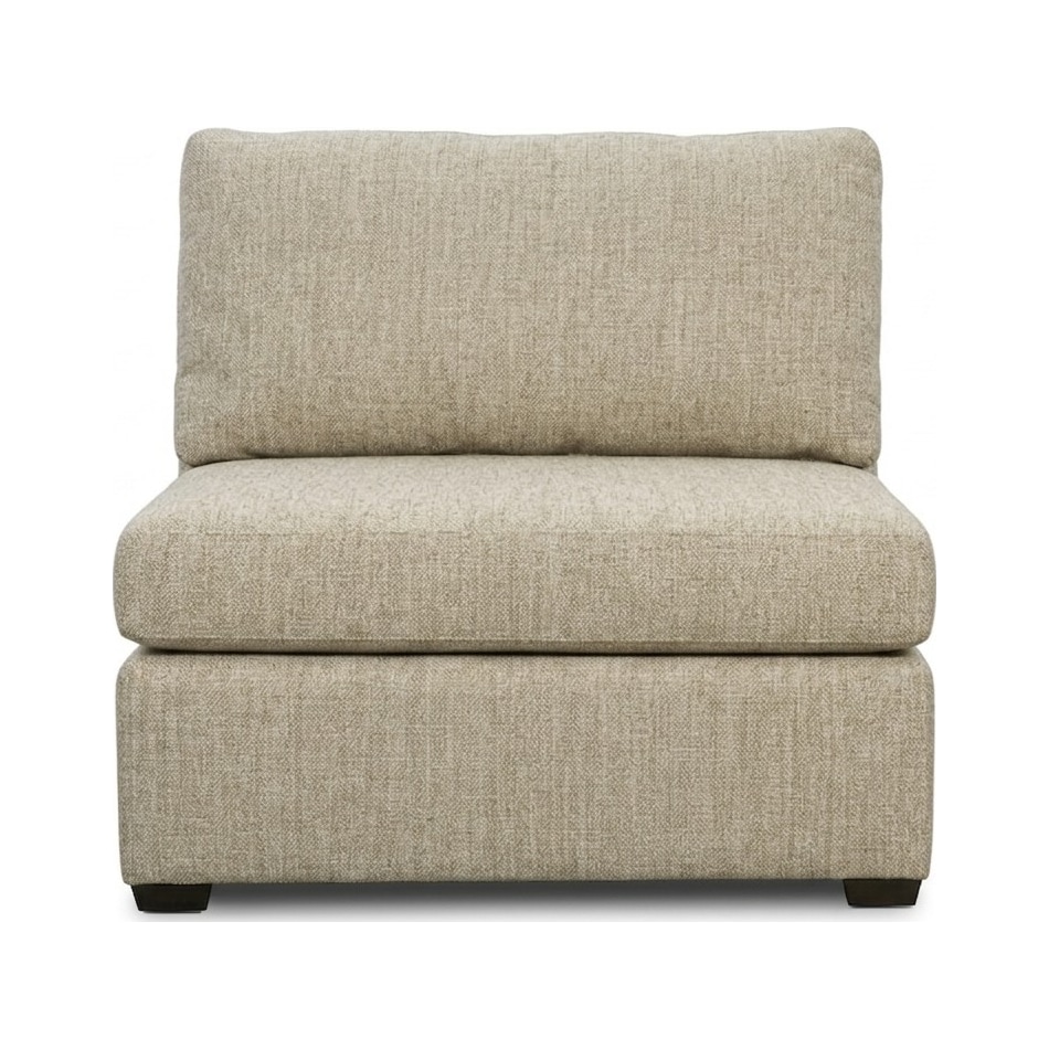 kate linen armless chair   