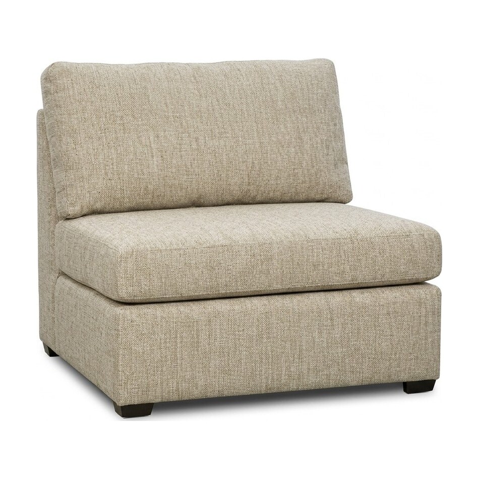 kate linen armless chair   