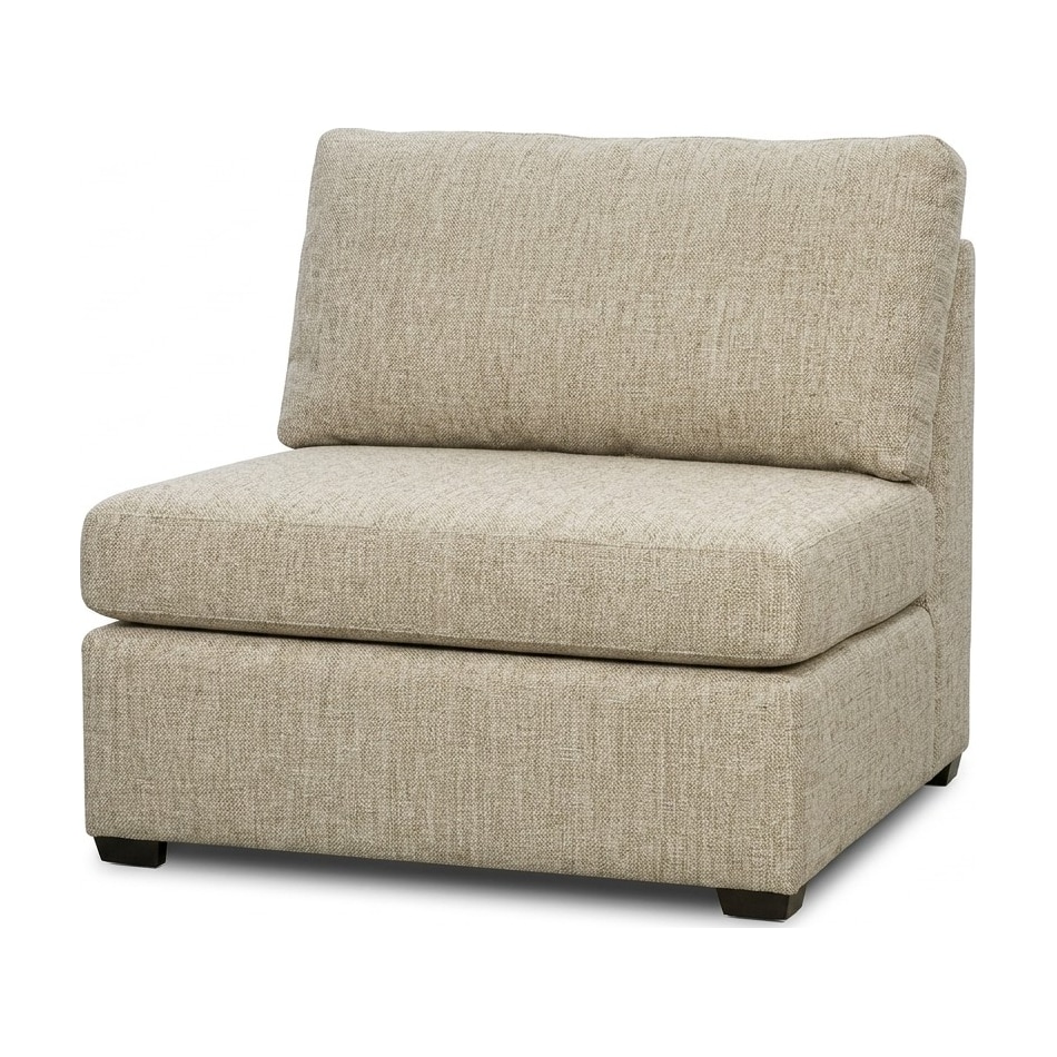 kate linen armless chair   