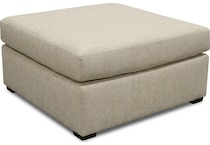 kate linen ottoman   