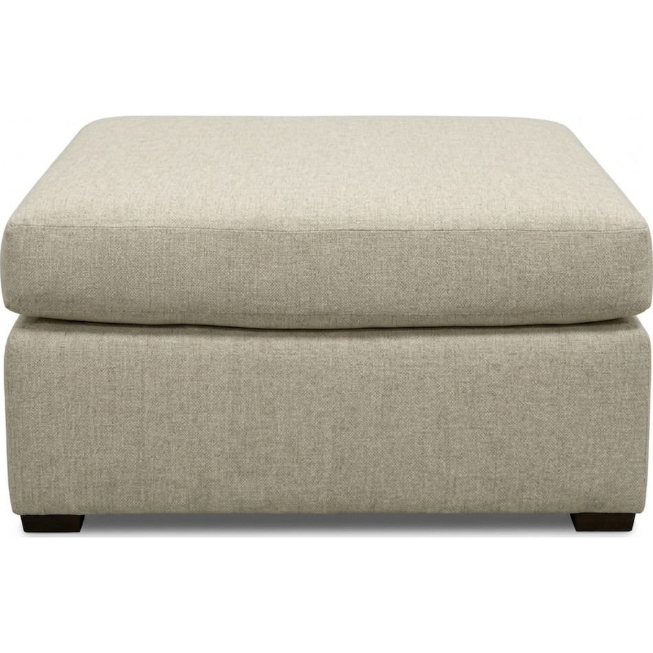 kate linen ottoman   