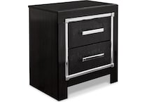 kaydell black nightstand   