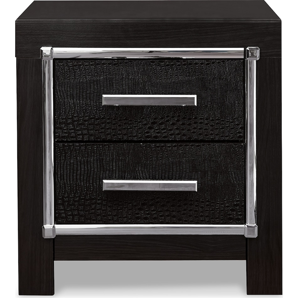 kaydell black nightstand   