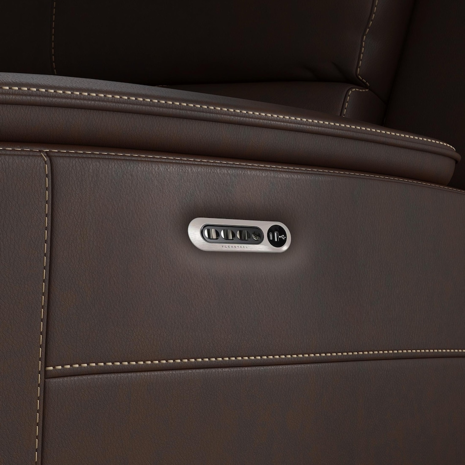 keanu sectional brown package   