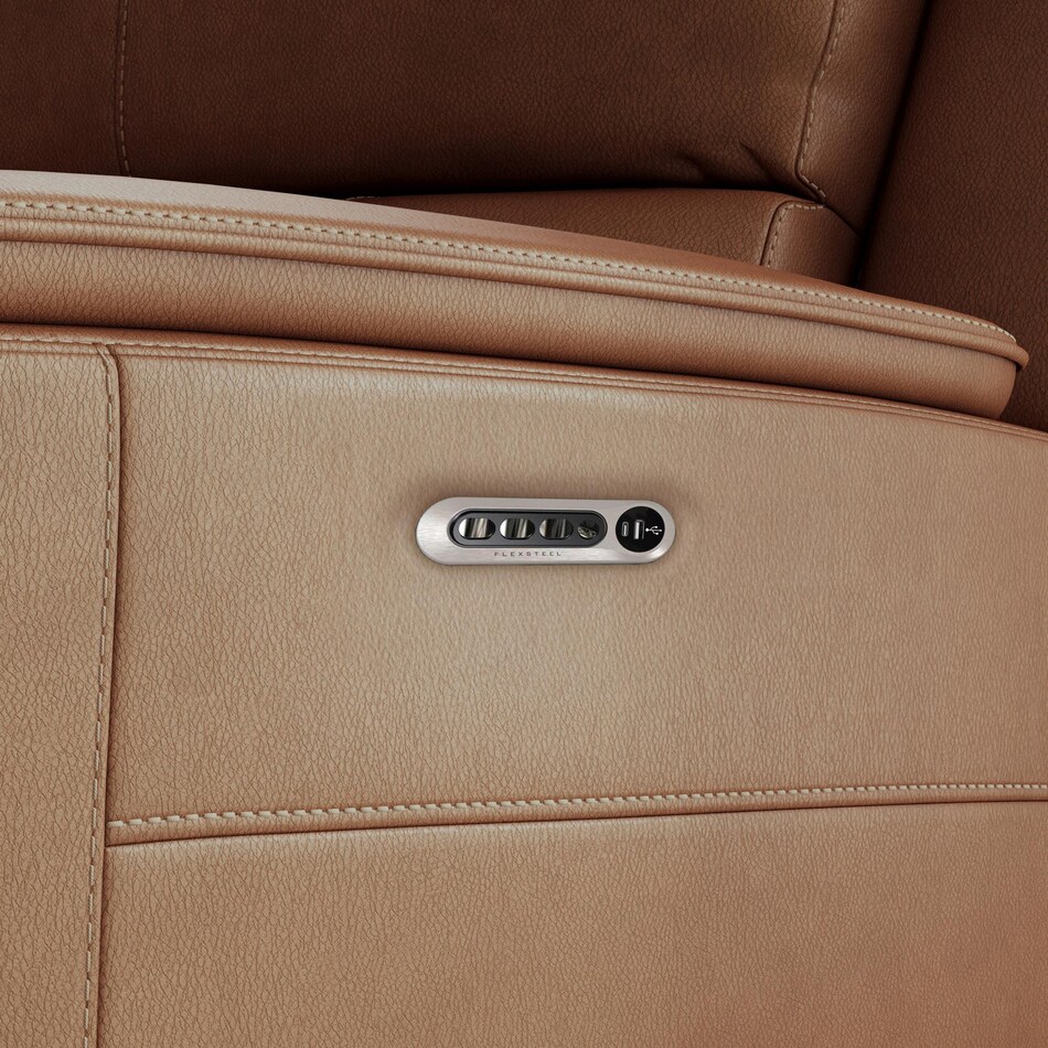 keanu sectional brown package   