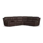 keanu sectional burnt umber package   