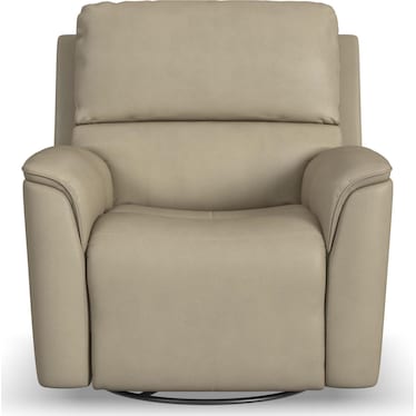 KEANU ZERO GRAVITY LEATHER SWIVEL POWER RECLINER BY FLEXSTEEL