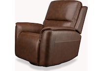 keanu swivel carmel power leather recliner   