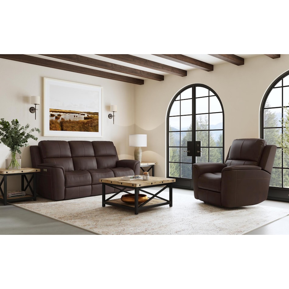 keanu brown power leather reclining sofa   