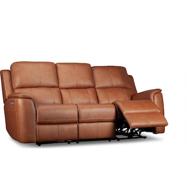 KEANU POWER LEATHER RECLINING SOFA