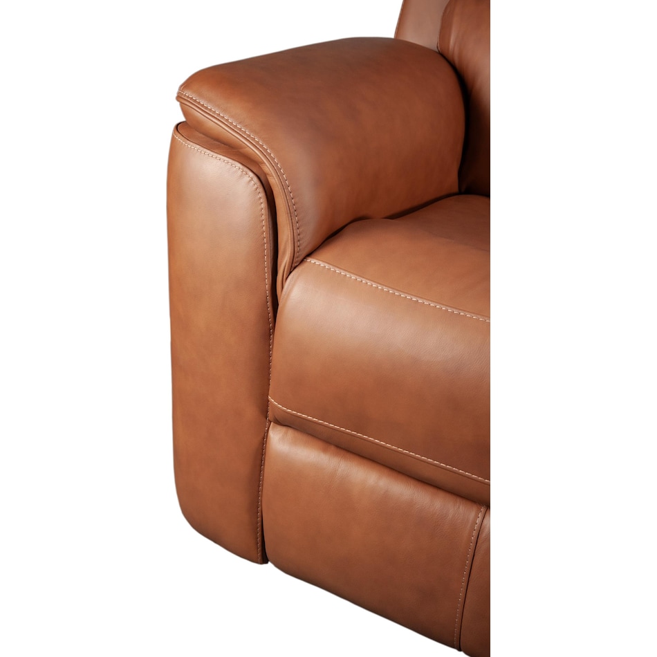 keanu carmel power leather reclining sofa   