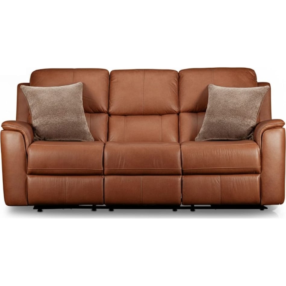 keanu carmel power leather reclining sofa   