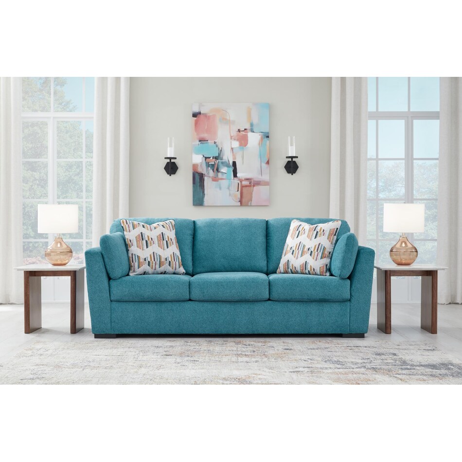 keerwick teal sofa   