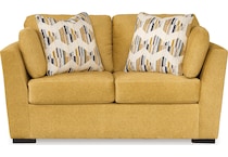 keerwick yellow loveseat   