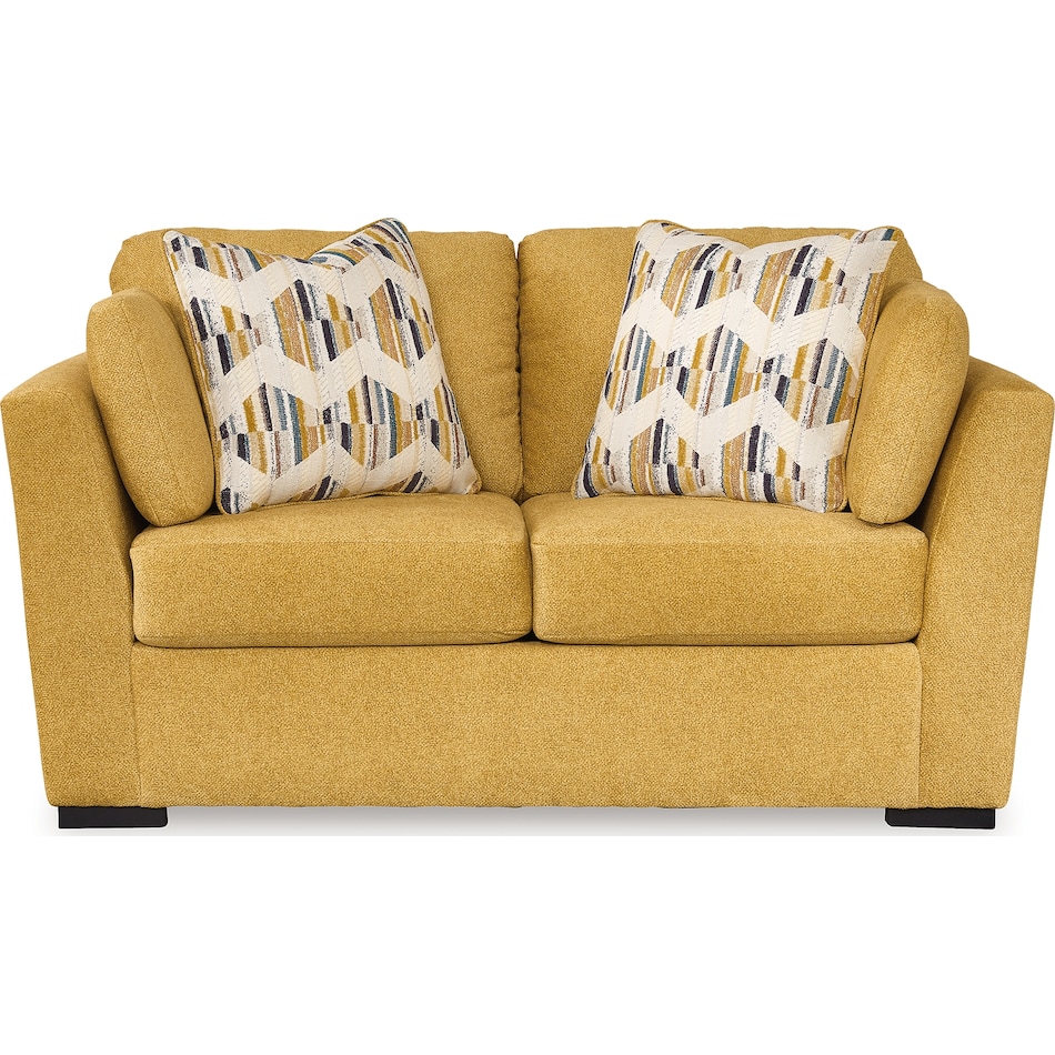 keerwick yellow loveseat   