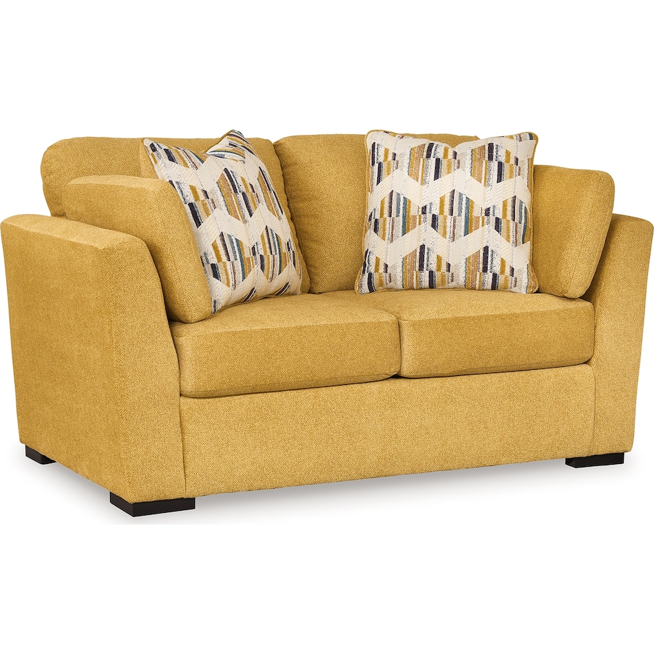 keerwick yellow loveseat   