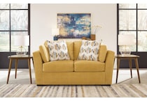 keerwick yellow loveseat   