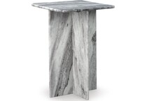 keithwell gray chairside table   