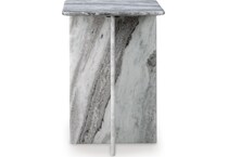keithwell gray chairside table   