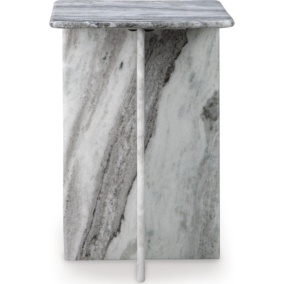 keithwell gray chairside table   