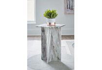 keithwell gray chairside table   
