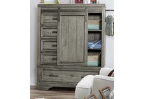 kemp   brushed pewter armoire armoire base   