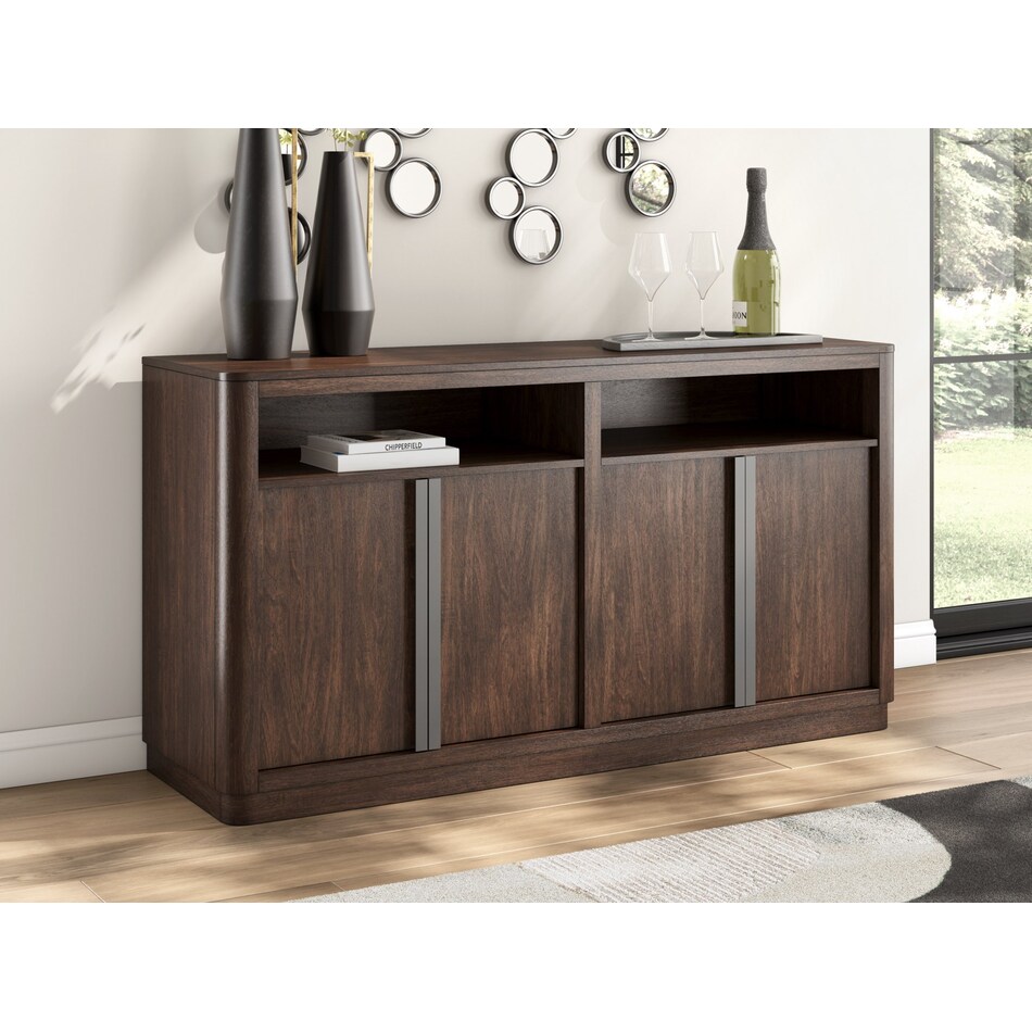 kendamore dark brown sideboard server   