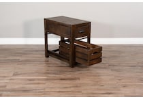 kentucky brown chairside table   