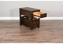 kentucky brown chairside table   